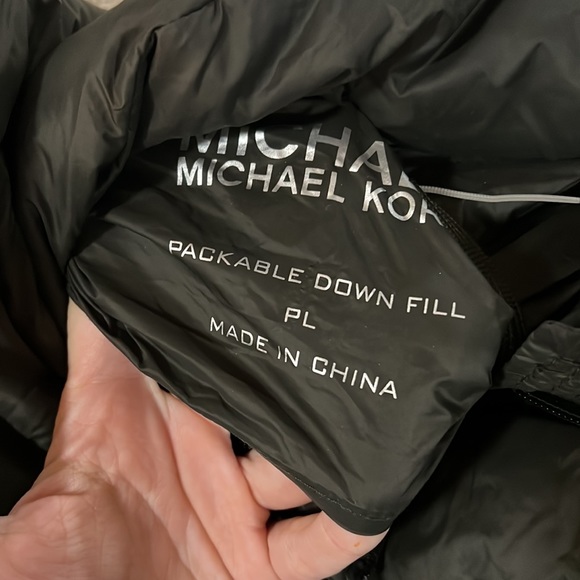 Michael Kors Dark Green Packable Down Fill Puffer Long Jacket - Picture 6 of 6